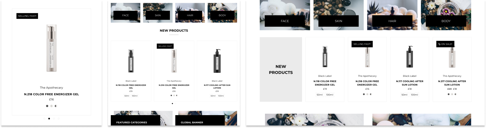 Product Card improvements