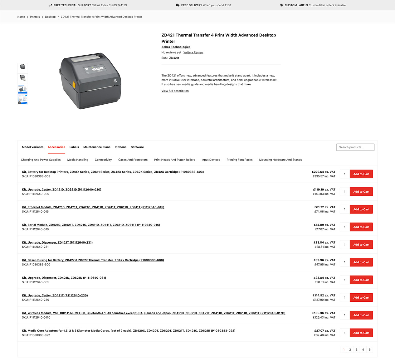 Custom B2B product page for Labelman/BigCommerce
