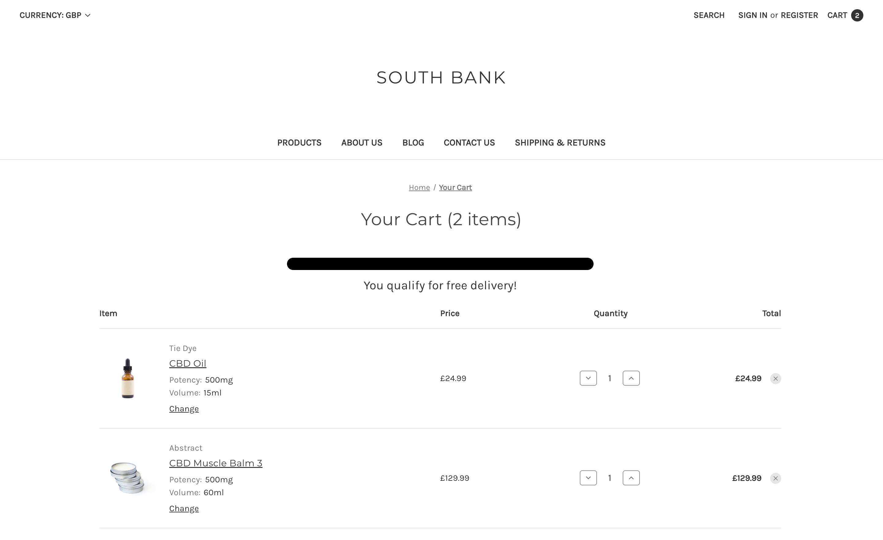 Progress Bar Fully Filled on Cart Page